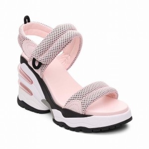 Women Ash Cosmos Platform Wedge Sandals Pink | 867756-818