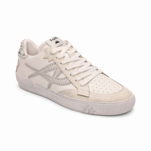 Women Ash Moonlight Studs Vintage Sneakers Beige | 381304-551