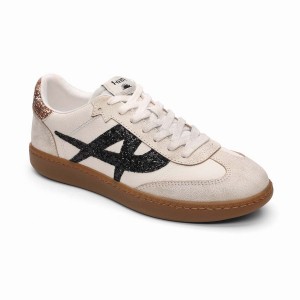 Women Ash Sunset Vintage Glitter Sneakers Beige | 237898-845