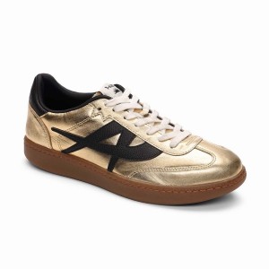 Women Ash Sunset Vintage Metallic Sneakers Gold | 254885-486