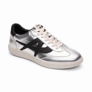 Women Ash Sunset Vintage Metallic Sneakers Silver | 641157-049