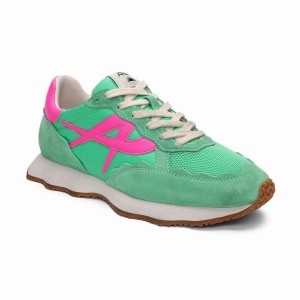 Women Ash Sunstar Retro Sneakers Green | 106782-416