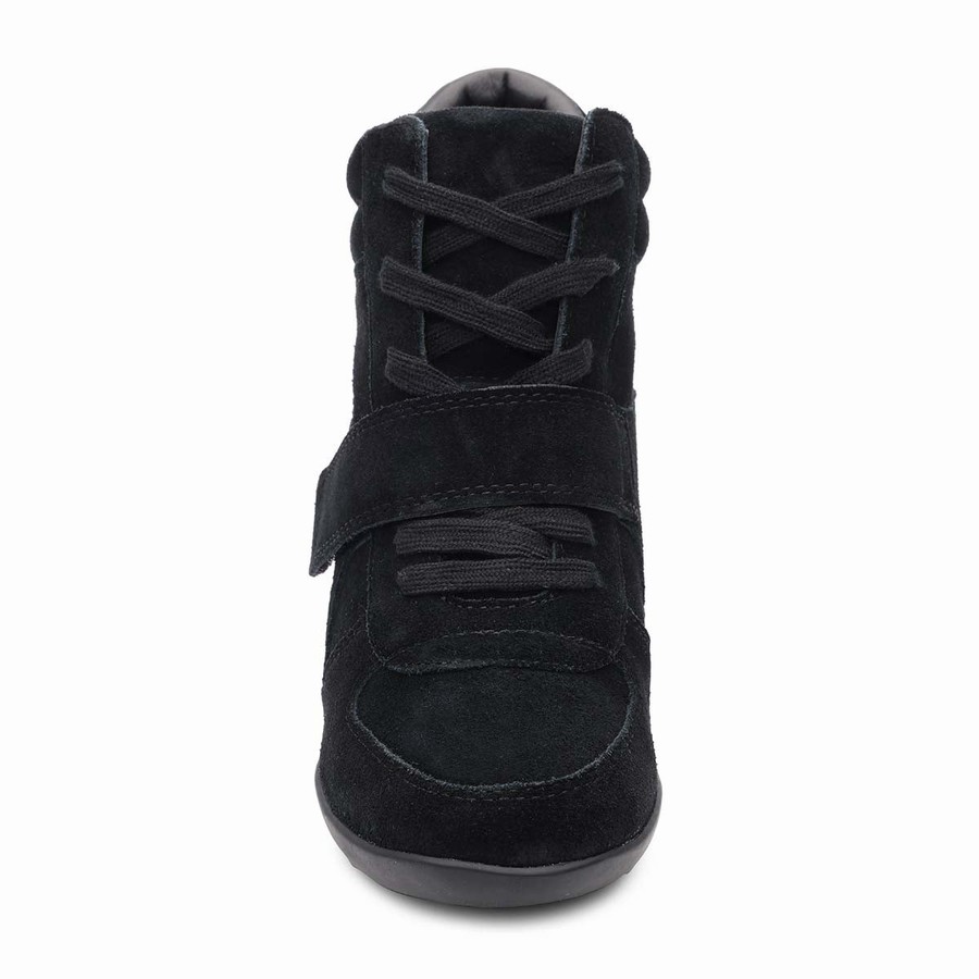 Women Ash Bowie Wedge Sneakers Black | 514742-294