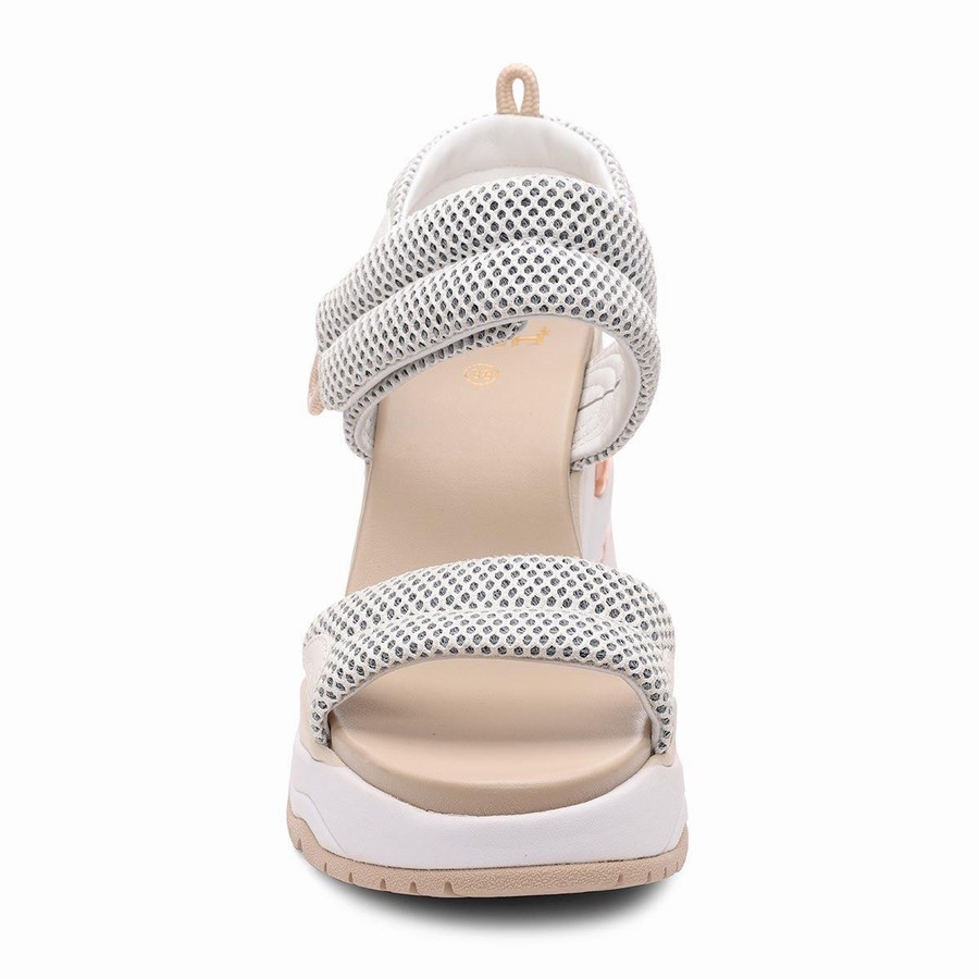 Women Ash Cosmos Platform Wedge Sandals Grey | 875543-660