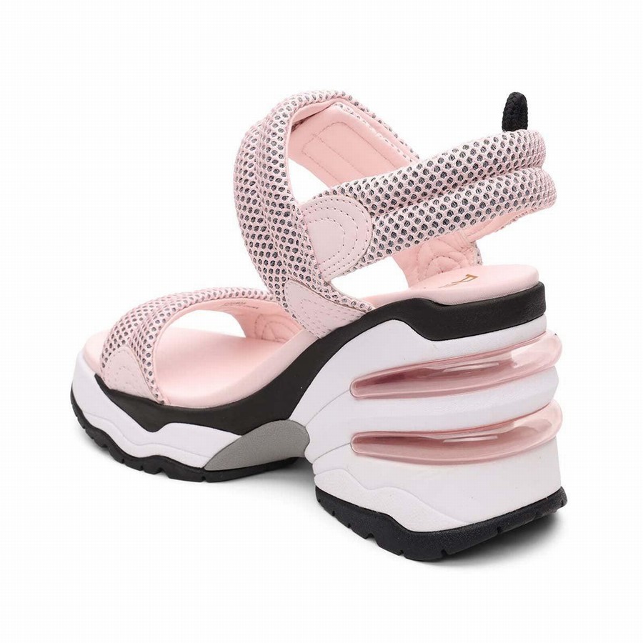 Women Ash Cosmos Platform Wedge Sandals Pink | 867756-818