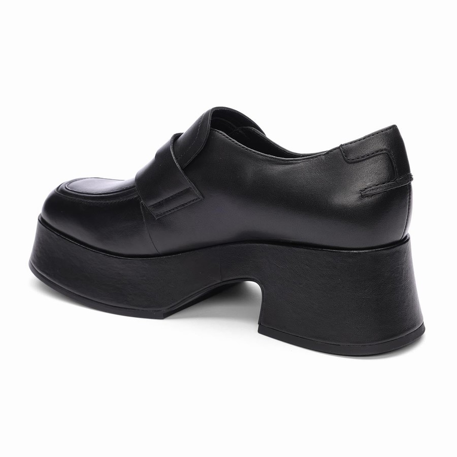 Women Ash Halo Platform Loafers Black | 815100-249