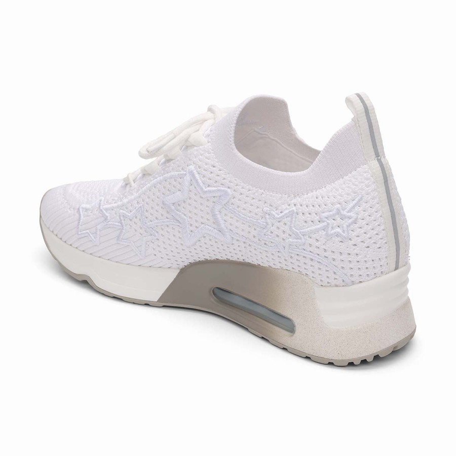 Women Ash Lunatic Star Knit Sneakers White | 077559-593