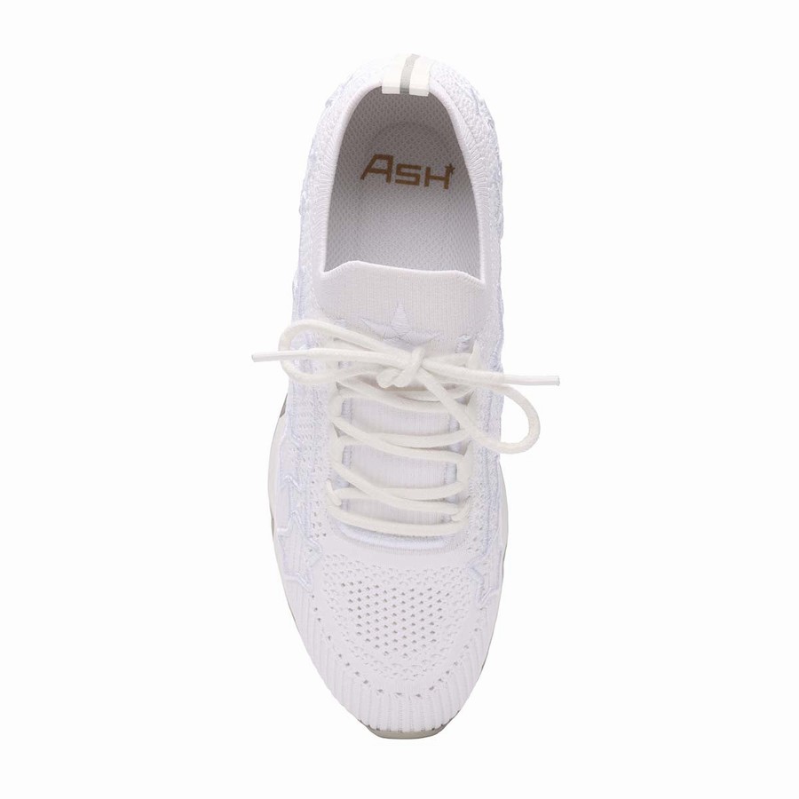 Women Ash Lunatic Star Knit Sneakers White | 077559-593