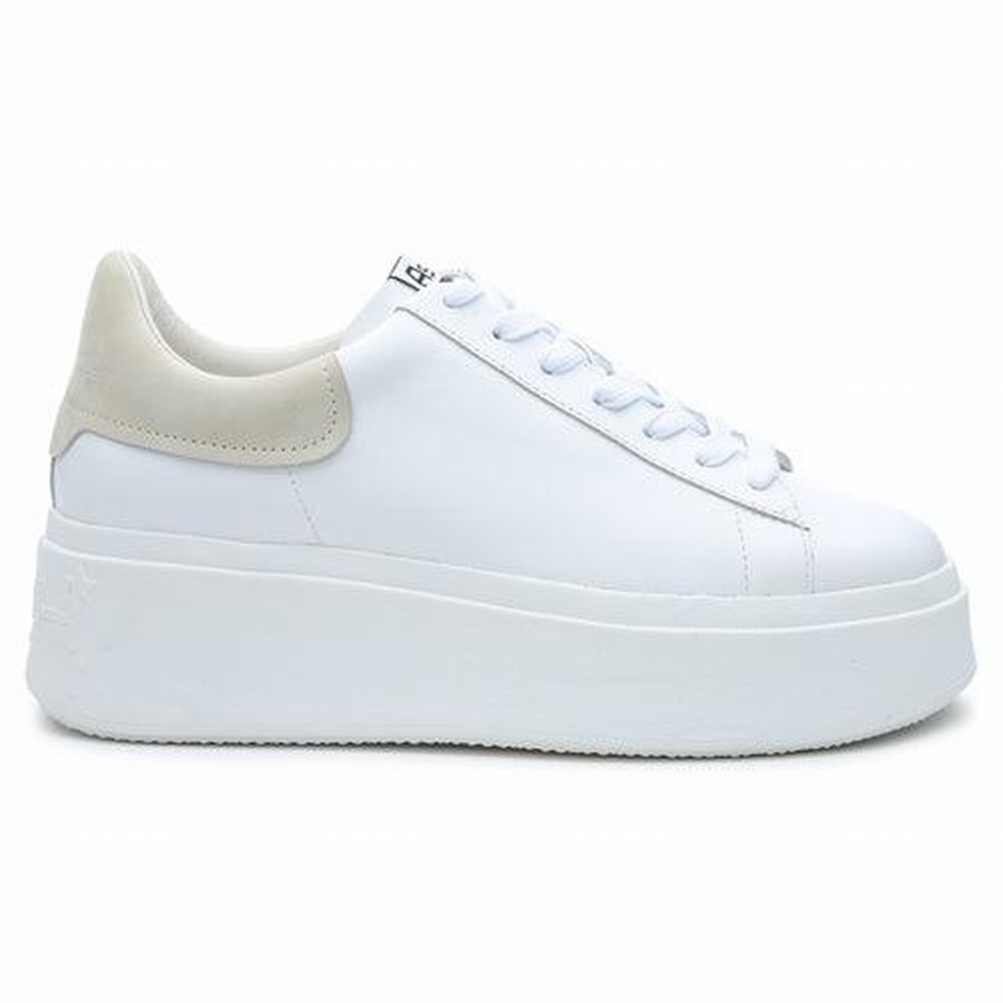 Women Ash Moby Platform Sneakers White | 161809-958