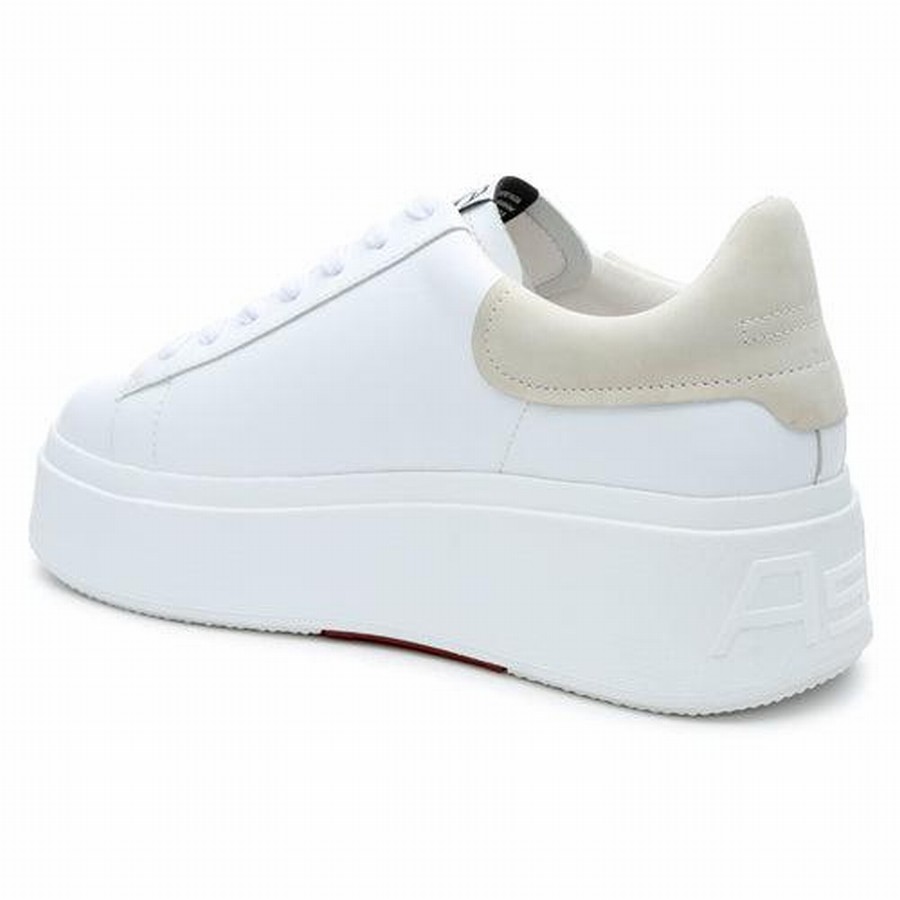 Women Ash Moby Platform Sneakers White | 161809-958