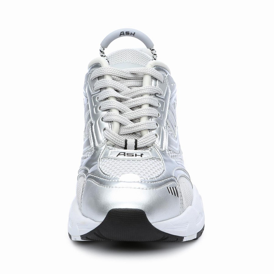 Women Ash Race Fashion Sneakers Silver | 702821-493