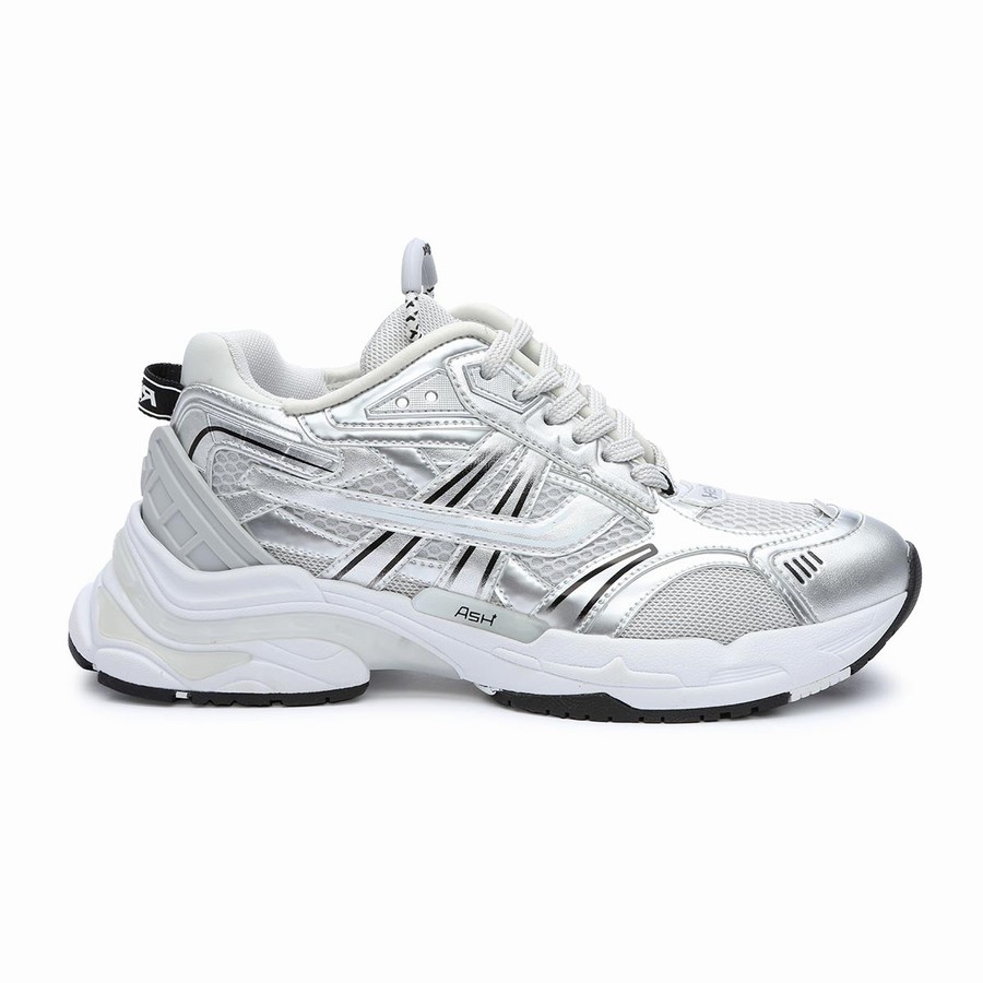 Women Ash Race Fashion Sneakers Silver | 702821-493