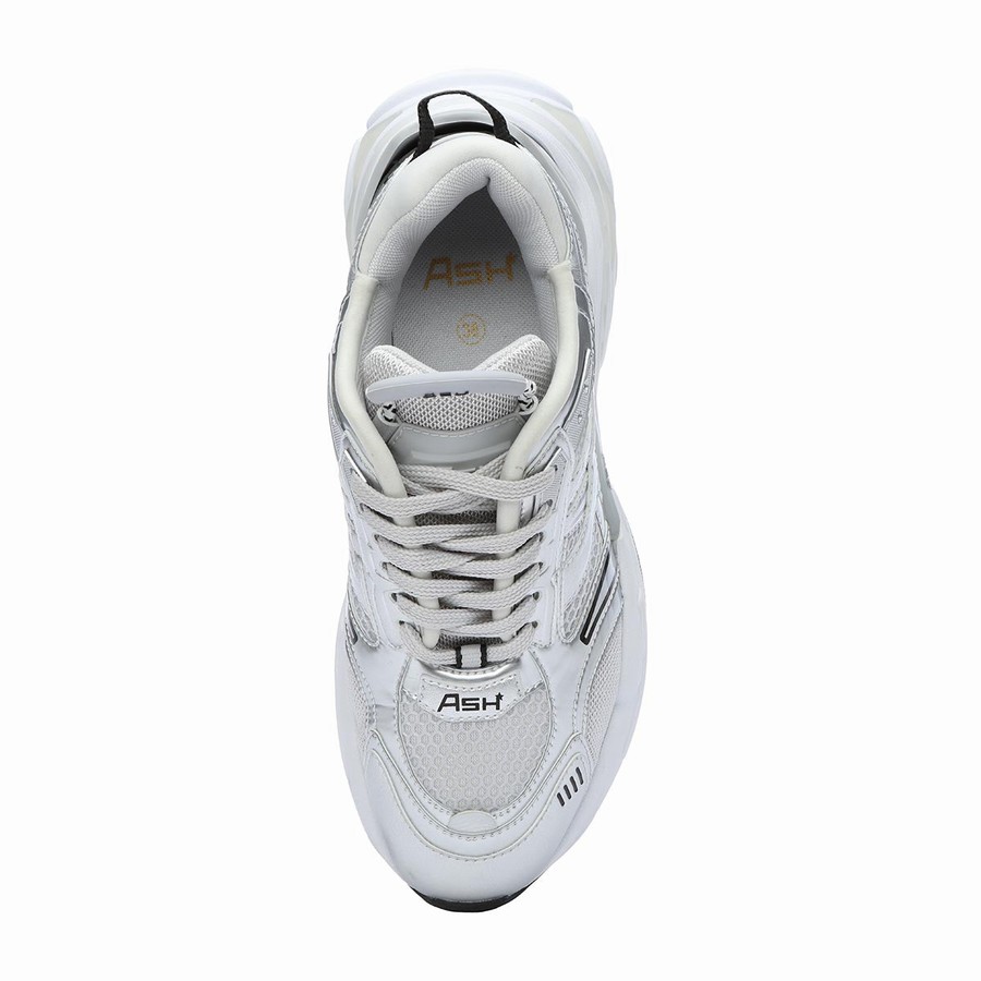 Women Ash Race Fashion Sneakers Silver | 702821-493