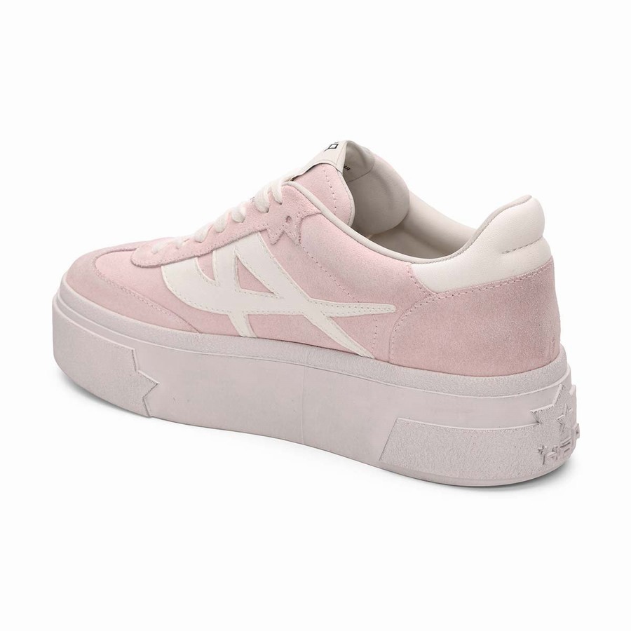 Women Ash Starmoon Suede Platform Sneakers Pink | 472155-705