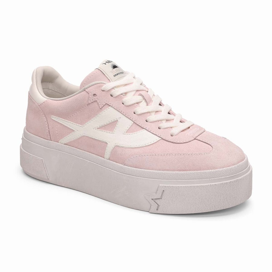 Women Ash Starmoon Suede Platform Sneakers Pink | 472155-705