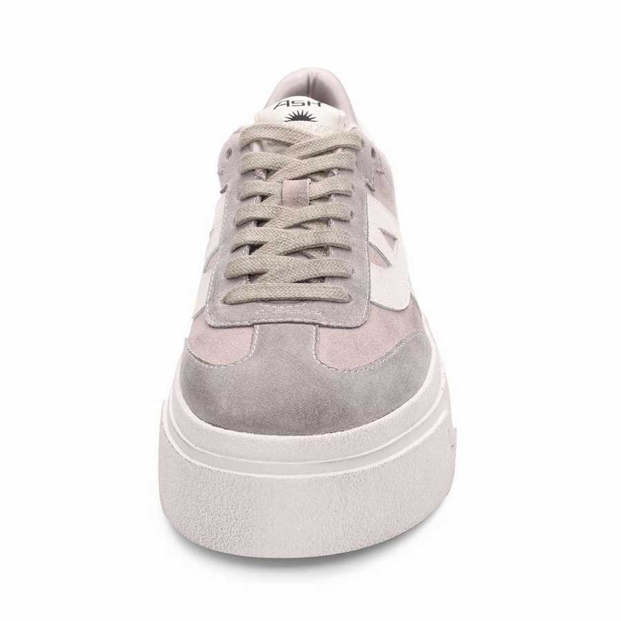 Women Ash Starmoon Suede Platform Sneakers Grey | 885718-764