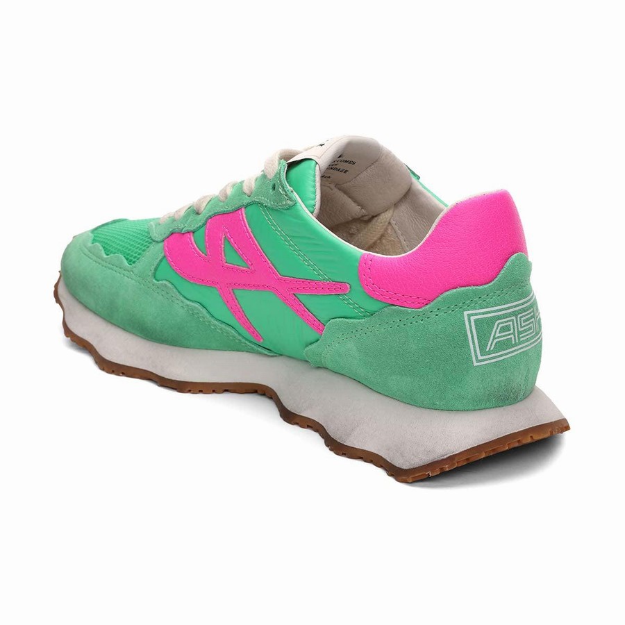 Women Ash Sunstar Retro Sneakers Green | 106782-416