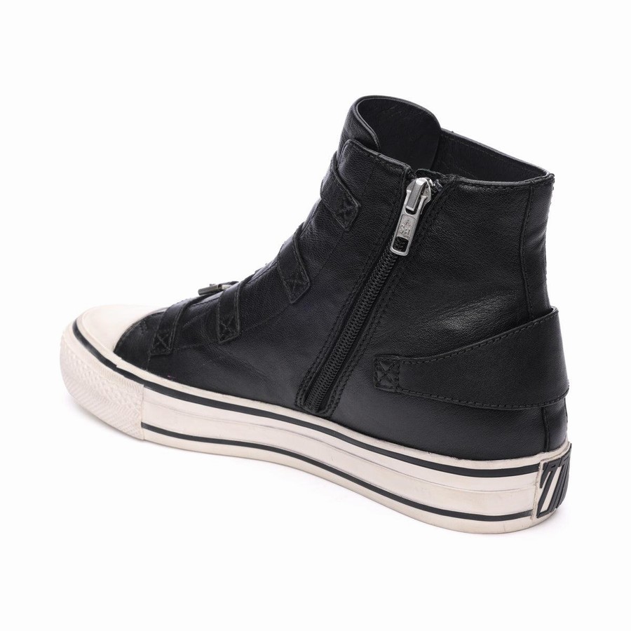 Women Ash Virgin High-Top Sneakers Black | 713061-410