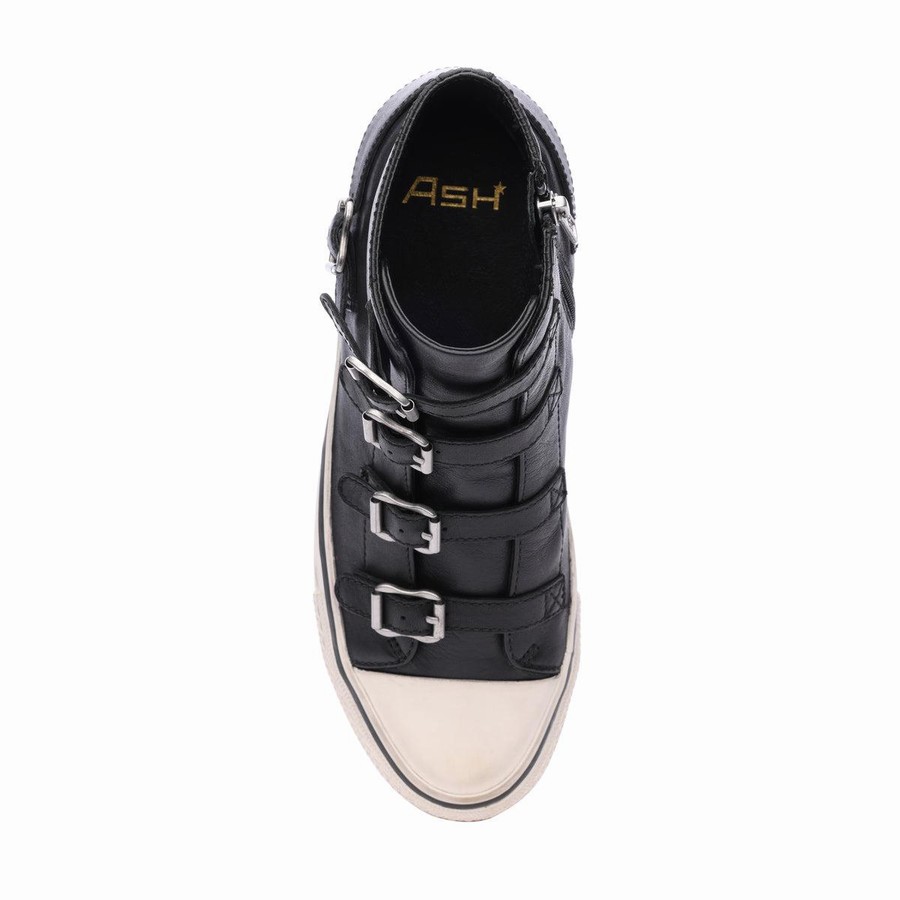 Women Ash Virgin High-Top Sneakers Black | 713061-410